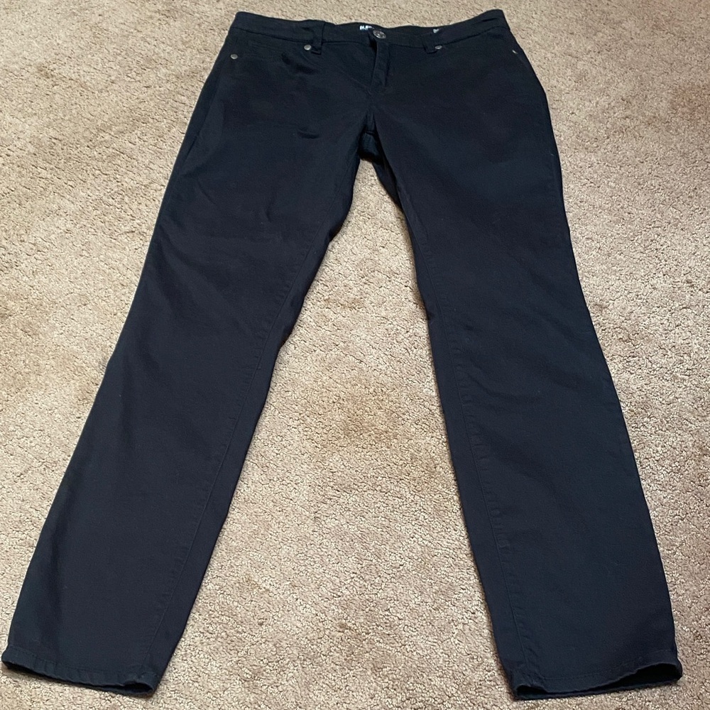 Buffalo David Bitton Black Trousers Regular Servers Skinny Dressy Stretch
